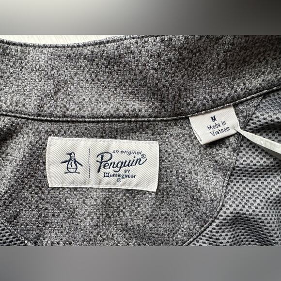 Original Penguin by Munsingwear Men’s Golf 1/4 zip pullover Sweater Sz M - Picture 3 of 7